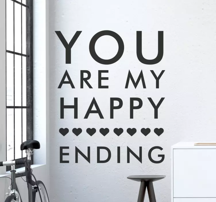 Vinil decorativo my happy ending - TenStickers