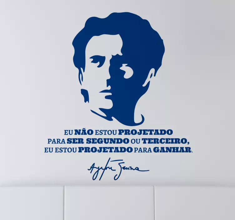 Vinil Decorativo Para Ganhar Ayrton Senna - TenStickers