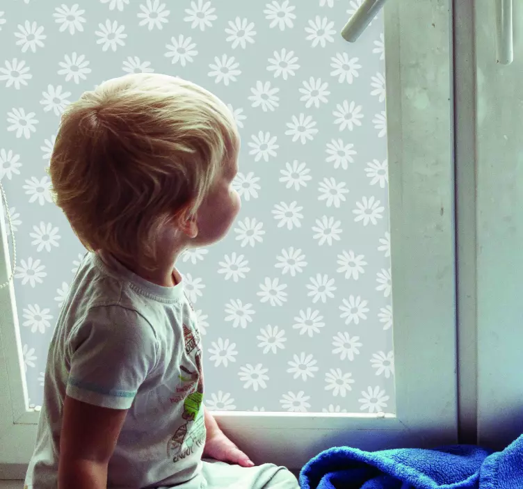 autocolante de vinil de janela floral - TenStickers