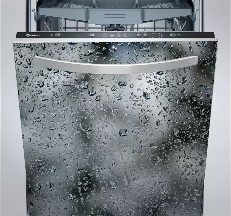 Vinil decorativo para lava louças gotas de água - TenStickers