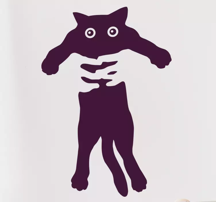 Vinil decorativo para parede gato - TenStickers