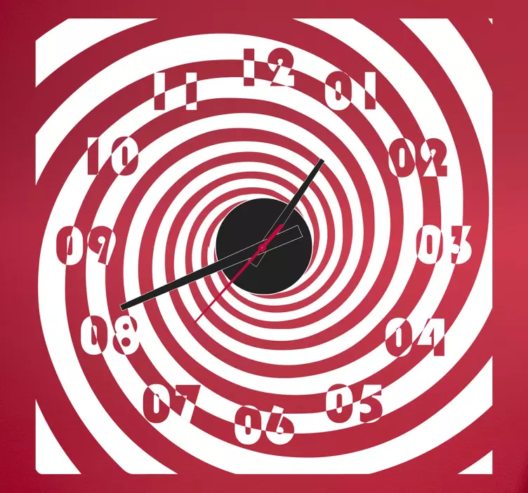 Vinil Decorativo Relógio Ilusion - TenStickers