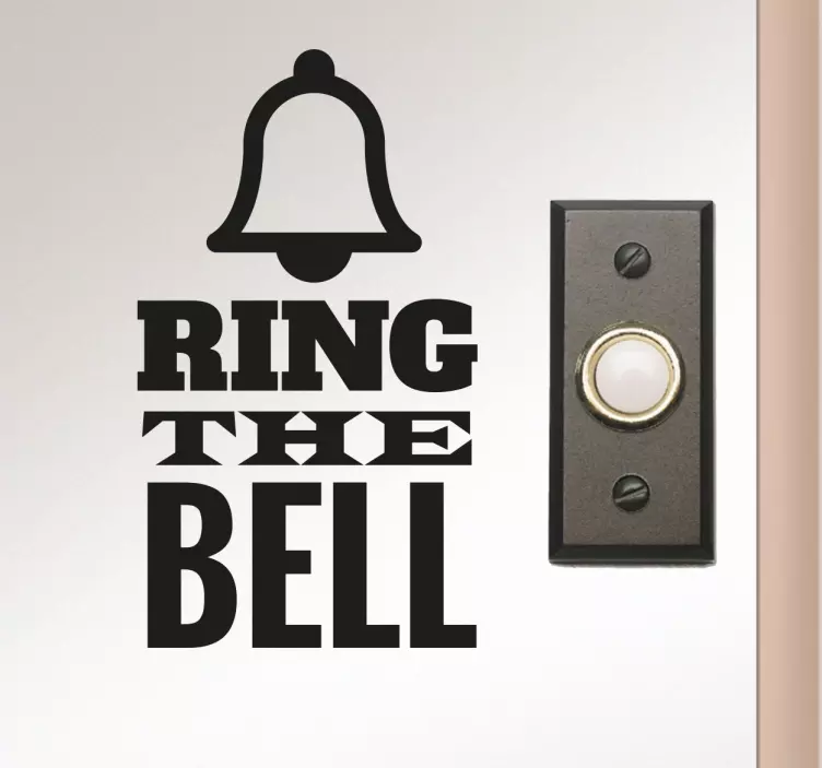 Vinil decorativo Ring The Bell - TenStickers
