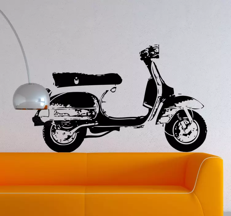 Vinil Decorativo Silhueta Vespa - TenStickers