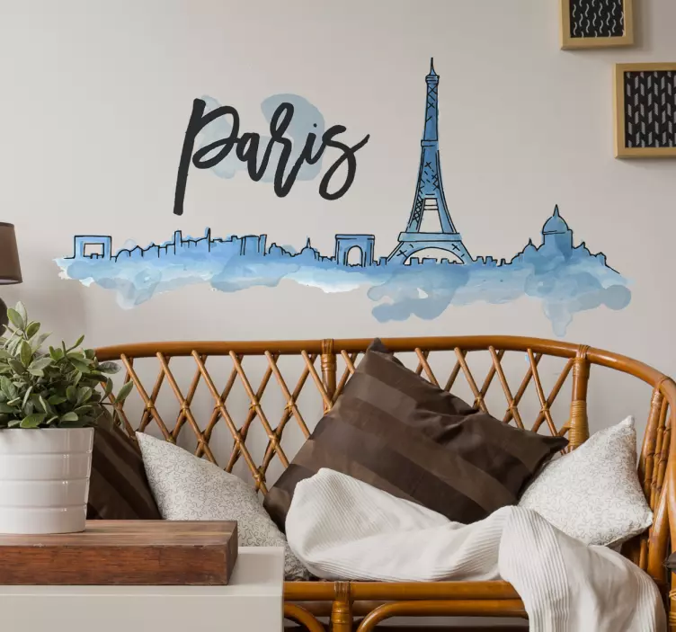 Vinil decorativo Skyline Paris - TenStickers