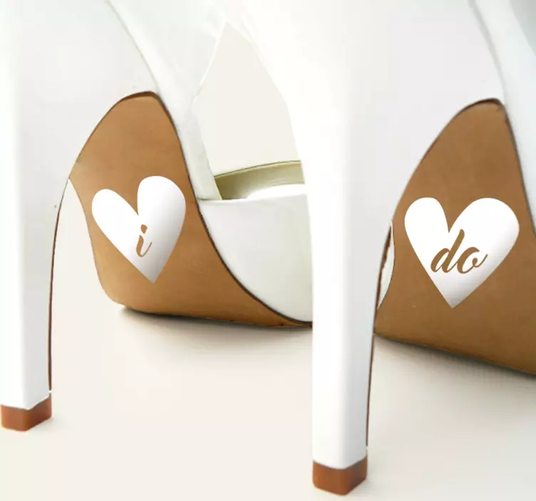 Vinil decorativo stilettos "I do" - TenStickers