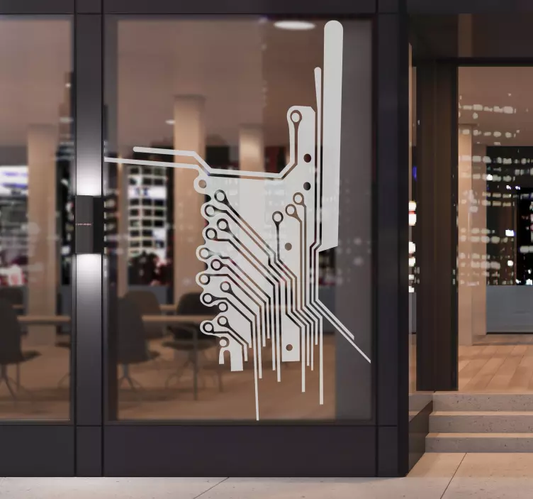 Adesivo decorativo super circuito eletrónico - TenStickers