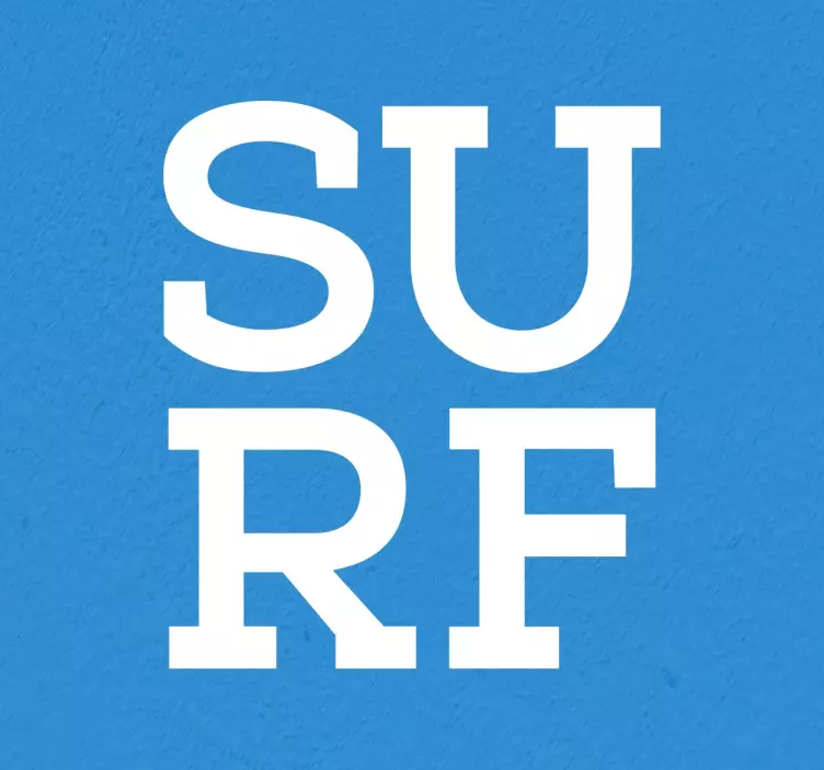 Autocolantes de surf Surf tipografia - TenStickers