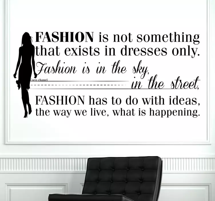 Vinil decorativo texto Fashion - TenStickers