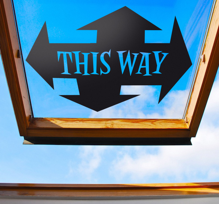 Vinil decorativo this way - TenStickers