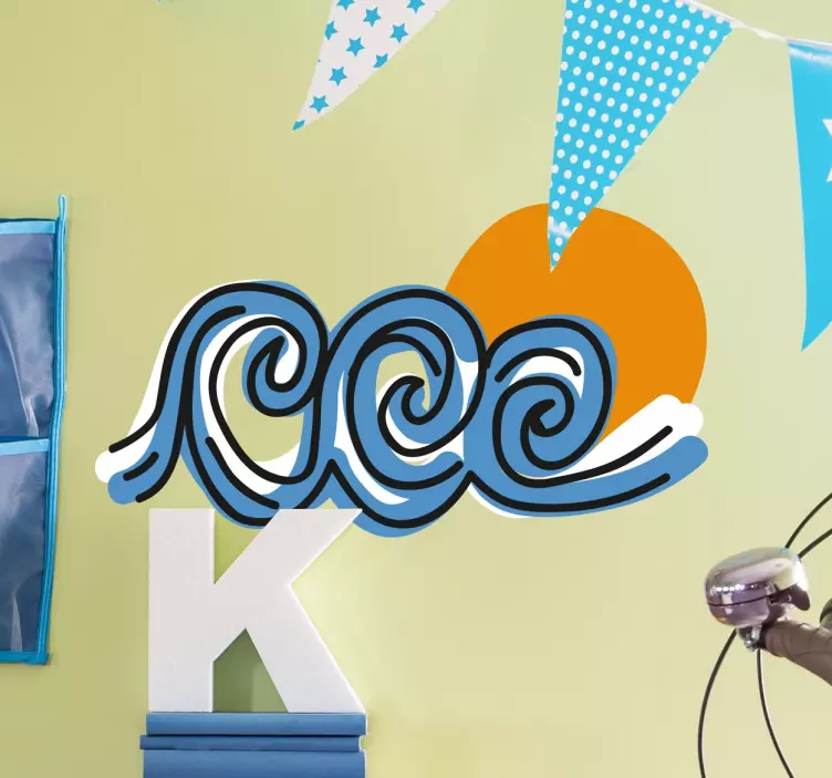 Vinil decorativo três ondas - TenStickers
