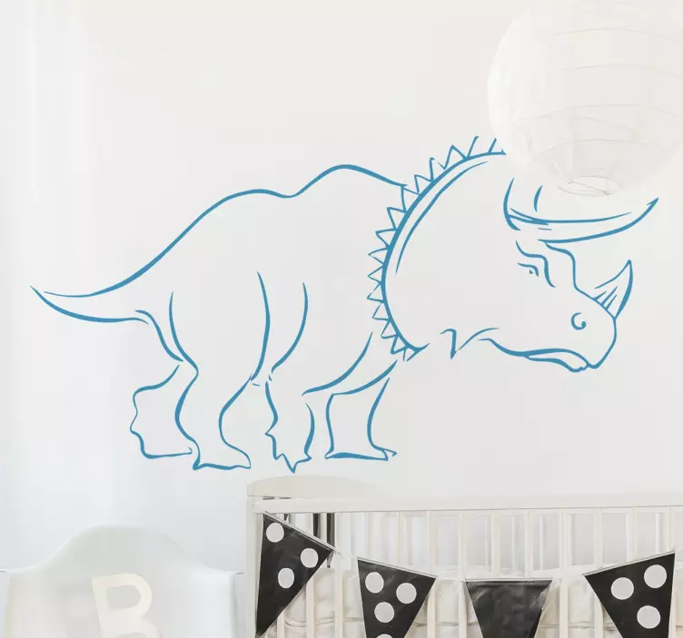 Vinil decorativo Triceratops linha - TenStickers