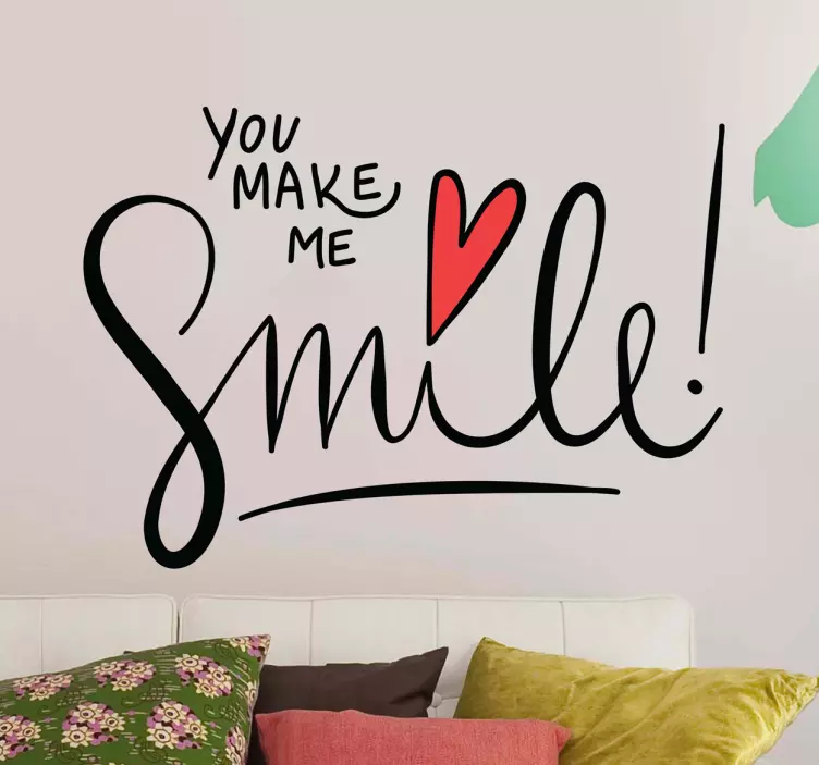 Vinil decorativo you make me smile - TenStickers