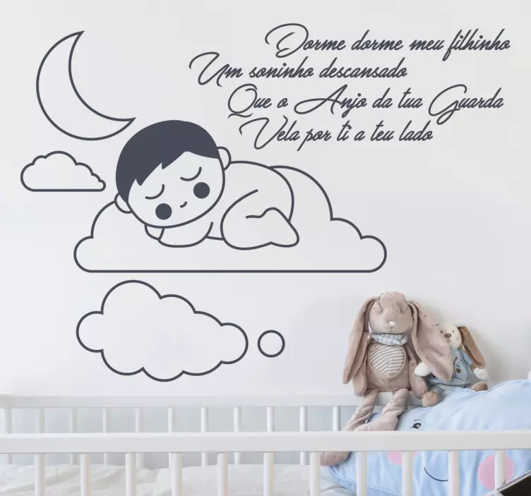 Vinil dorme meu filhinho - TenStickers