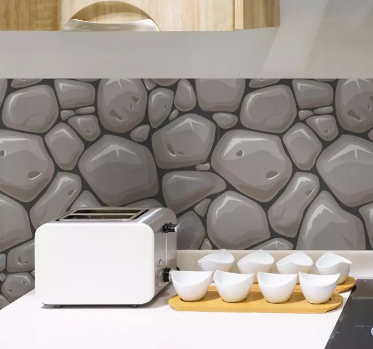 Autocolante com fotomurais Efeito de pedra - TenStickers