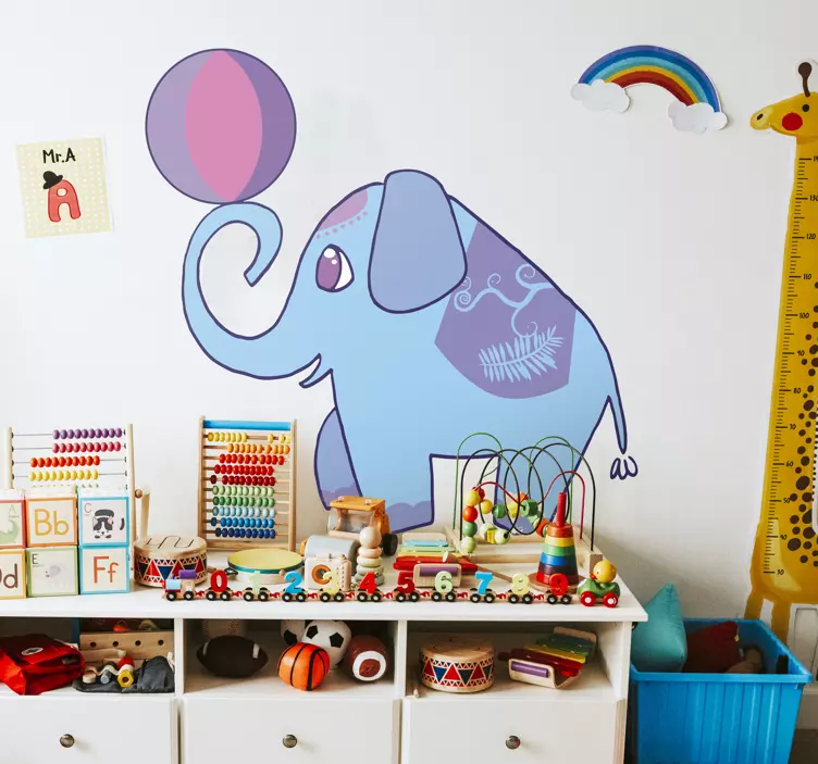 Vinil Infantil Elefante Circo - TenStickers