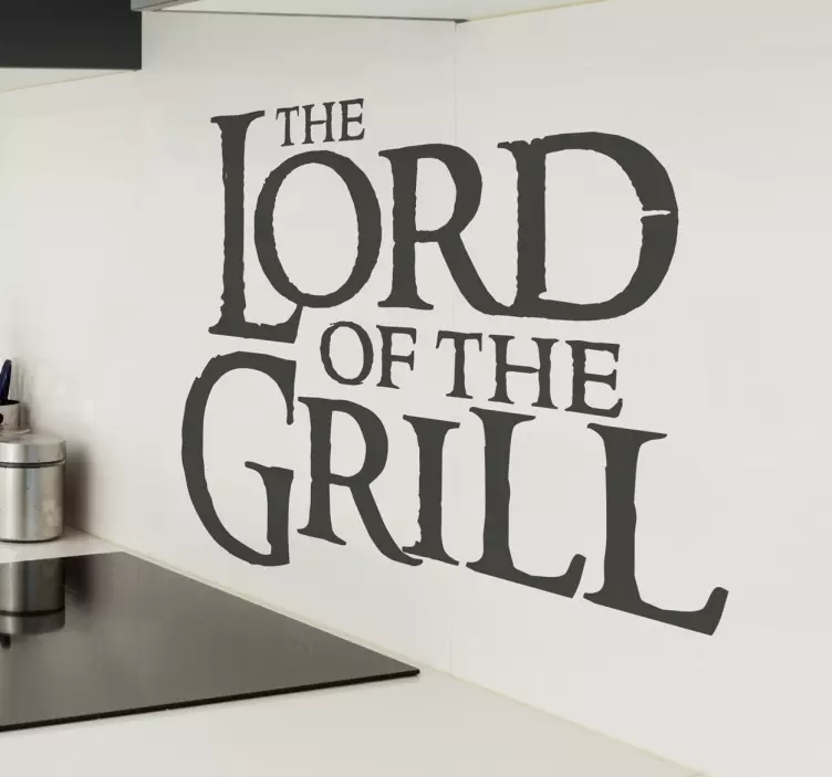 Vinil Lord of the grill - TenStickers