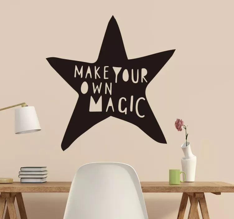 Vinil "make your own magic" - TenStickers