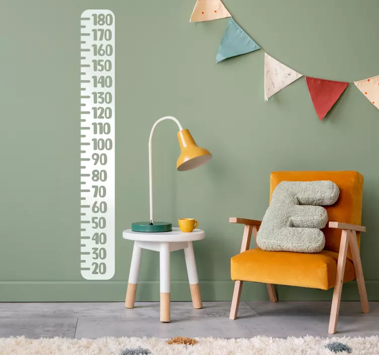 Autocolante medidor régua clássica - TenStickers