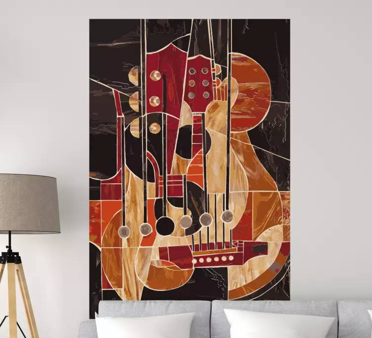 Autocolantes musica Desenho de mosaico - TenStickers