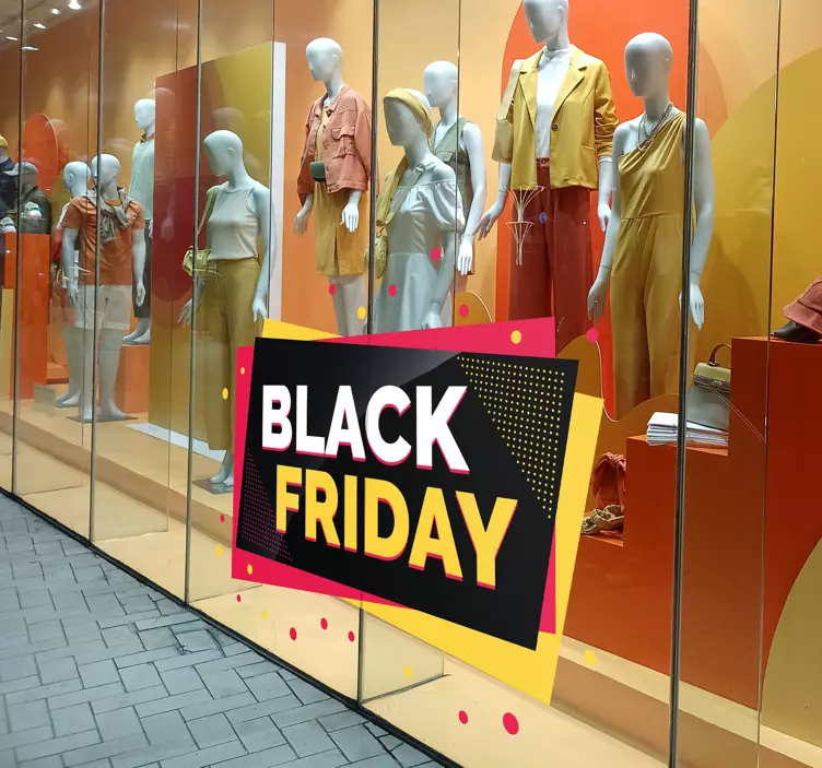 Autocolante para black friday colorido - TenStickers