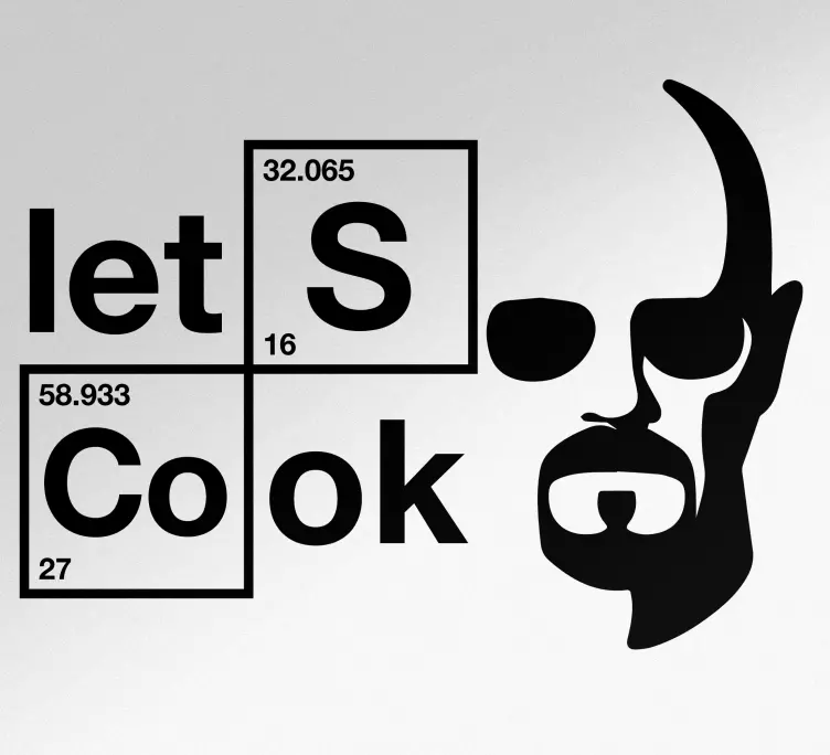 Autocolante para frigorífico Vamos cozinhar produtode rosto de ho - TenStickers