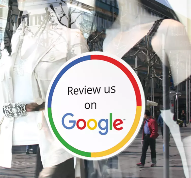 Vinil para montras google review - TenStickers