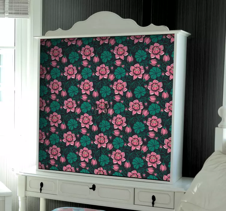 Vinil para móveis estilo floral - TenStickers