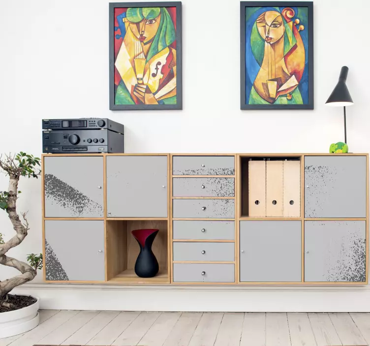 Autocolantes para móveis Estilo grunge de fundo abstrato - TenStickers