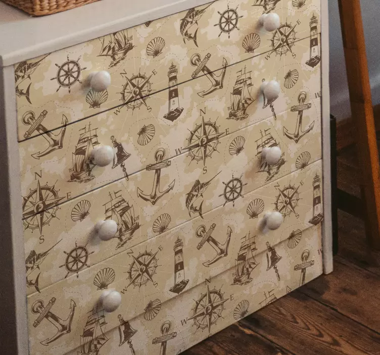 Autocolantes para móveis Objetos do mar - TenStickers