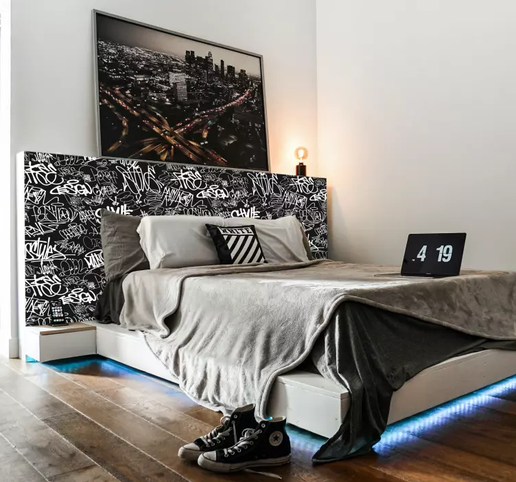 Autocolantes para móveis Padrão de grafite de rua - TenStickers