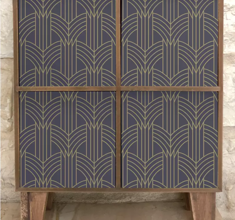 Autocolantes para móveis Padrão geo estilo art déco - TenStickers