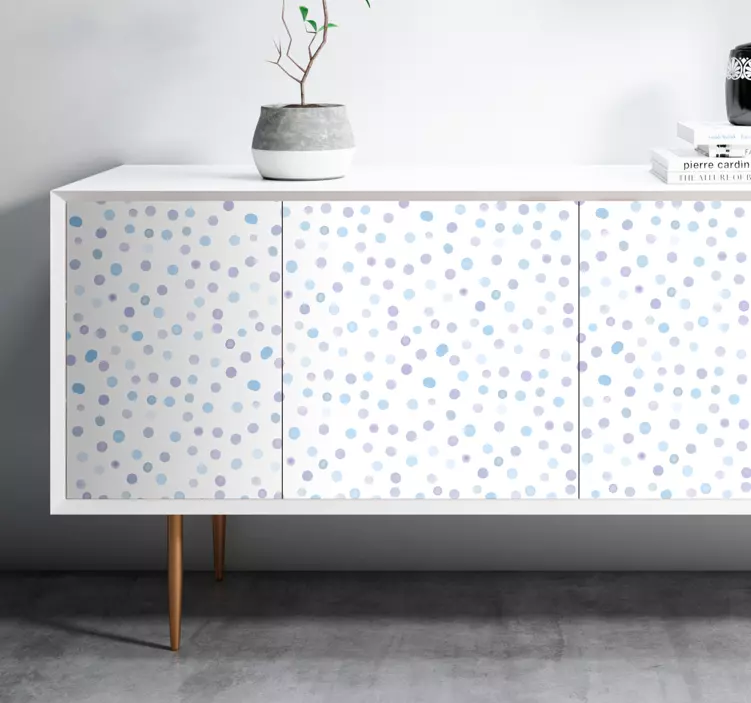 Autocolantes para móveis Pontos pintados coloridos - TenStickers