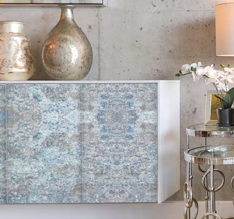 Autocolantes para móveis Textura de mármore azul claro e bege - TenStickers