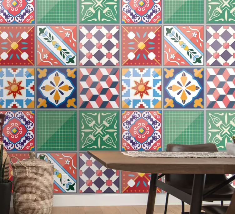 Autocolantes para sala de jantar Vários produtos de cimento - TenStickers