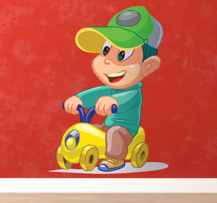 Vinil parede infantil de uma mota - TenStickers