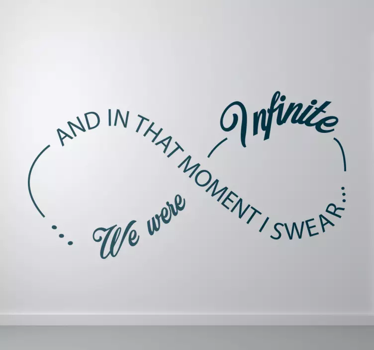 Vinil parede símbolo do infinito - TenStickers