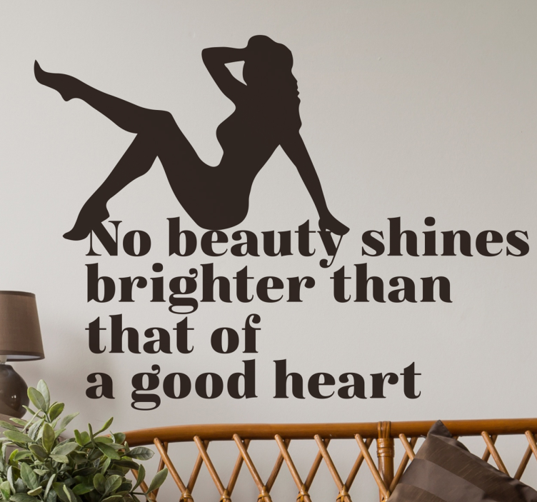 Vinil pinup no beauty shines - TenStickers