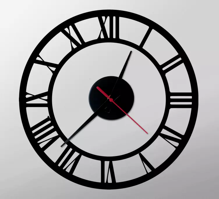 Autocolantes relógios Números romanos incríveis - TenStickers