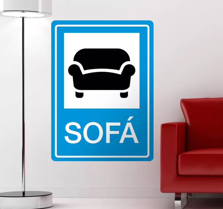Vinil sinalização do Sofá - TenStickers