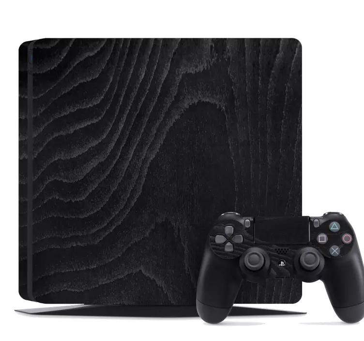 Autocolante Skin para ps4 Ps4 black wood - TenStickers