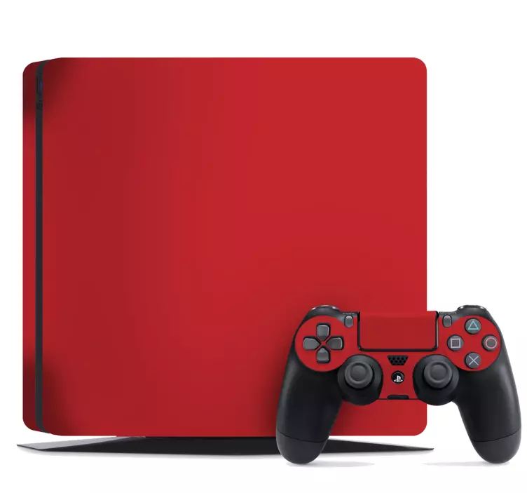 Autocolante Skin para ps4 Ps4 vermelho sólido - TenStickers