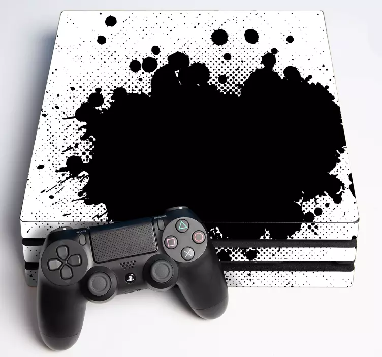 Autocolante Skin para ps4 Respingo branco - TenStickers