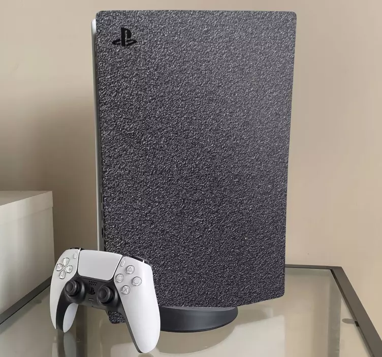 Autocolante Skin para PS5 Aço preto escovado - TenStickers