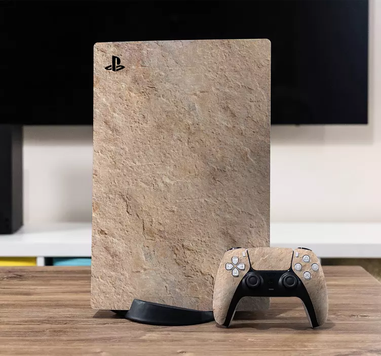 Autocolante Skin para PS5 Rocha resistida - TenStickers
