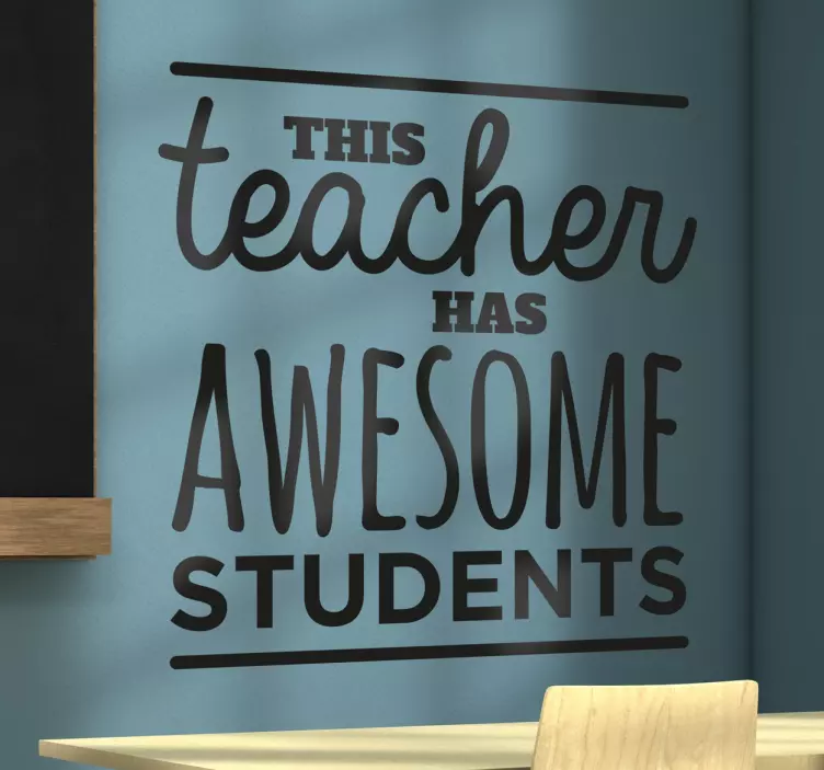 Vinil texto Awesome students - TenStickers