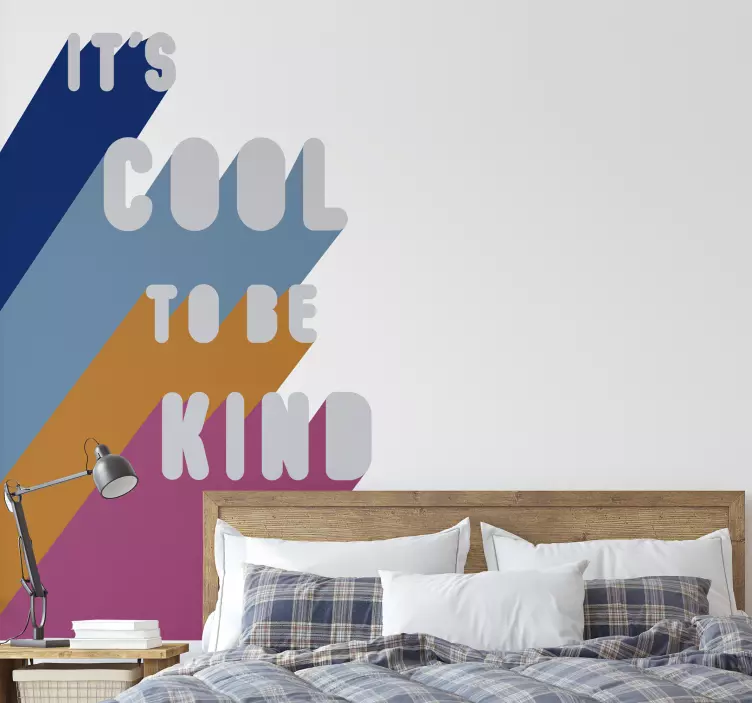 Vinil tipografico cool kind - TenStickers