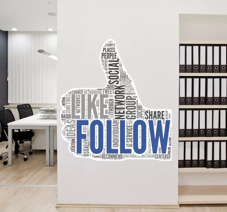 Vinilo decorativo Follow - TenStickers