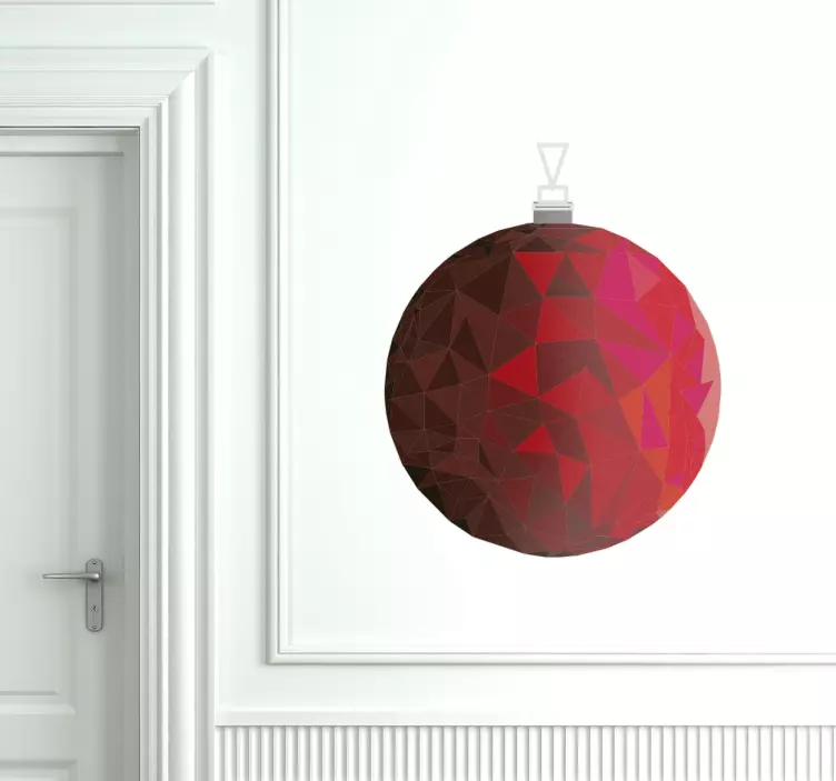 Vinilo flat bauble ruby - TenStickers
