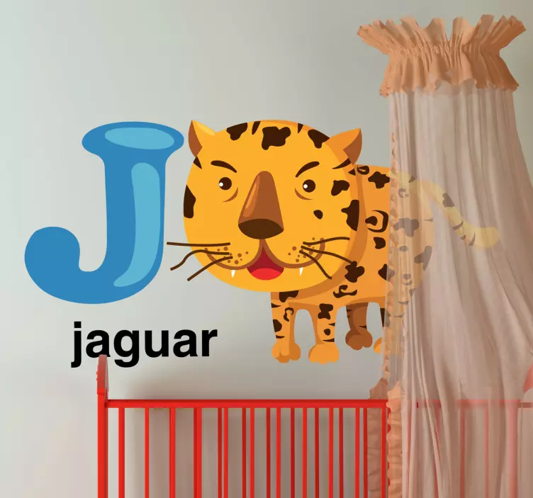 Vinilo infantil letra J - TenStickers